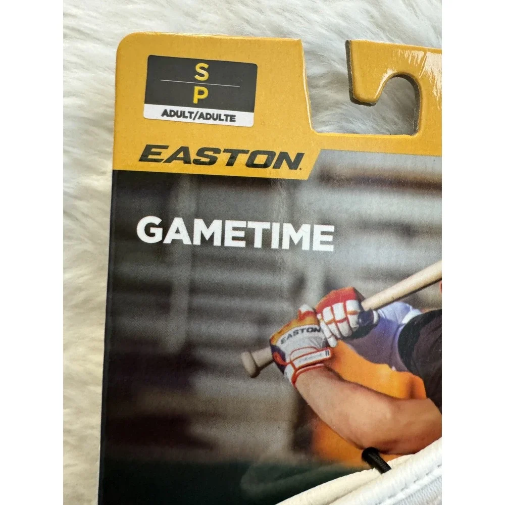 EASTON‎ BASEBALL/SOFTBALL GAMETIME BATTING GLOVES  Adult SMALL WHITE